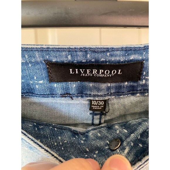 Liverpool patterned jean shorts - Picture 2 of 7